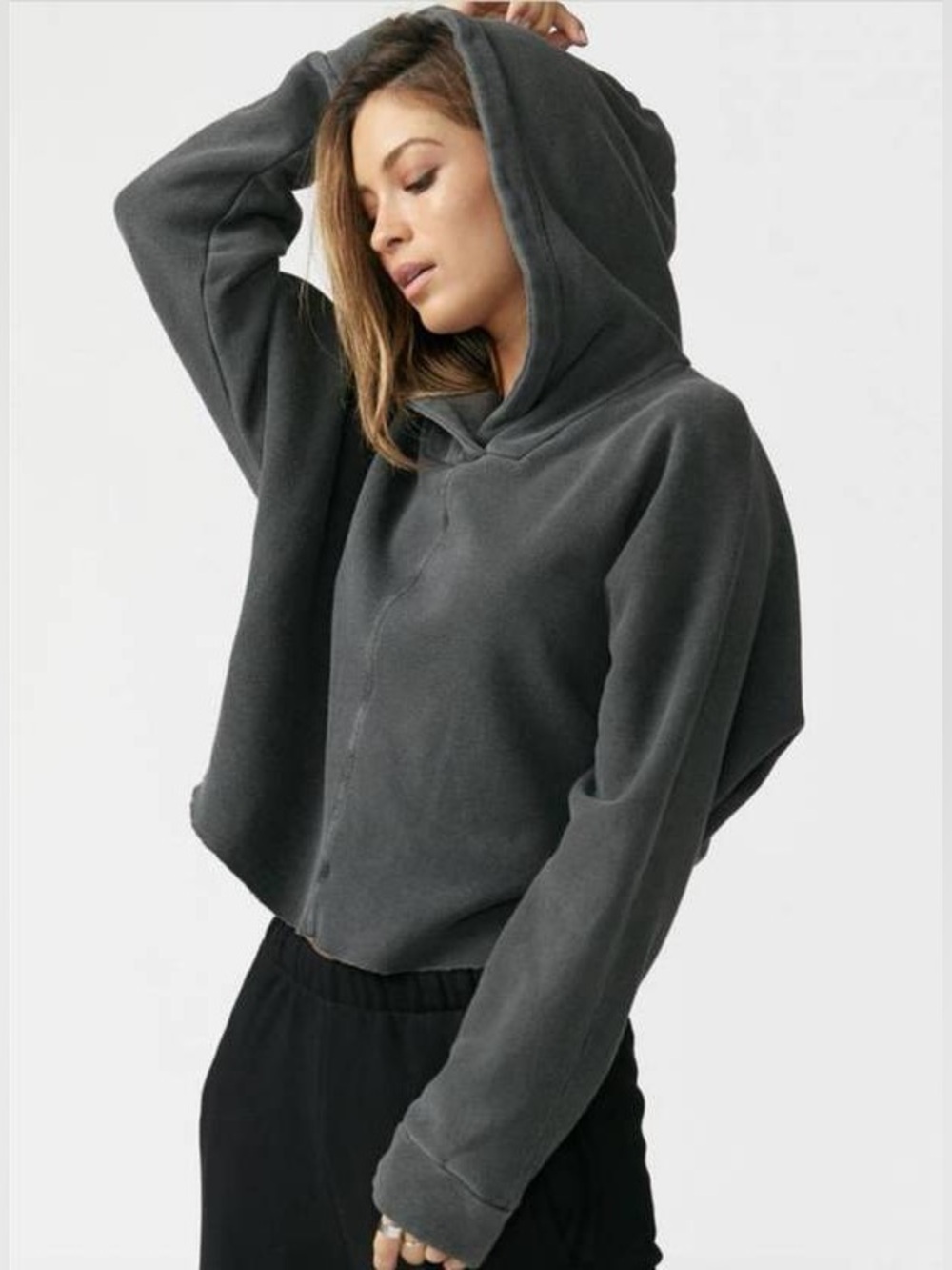 JOAH BROWN rare Brown COCOON PULL OVER HOODIE SWEATER SIZE ML 💫